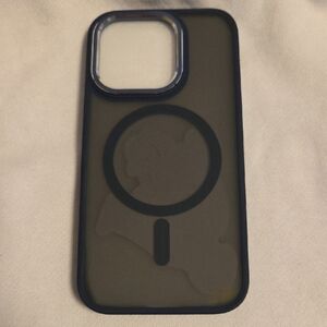 Navy Blue MagSafe Compatible Phone Case